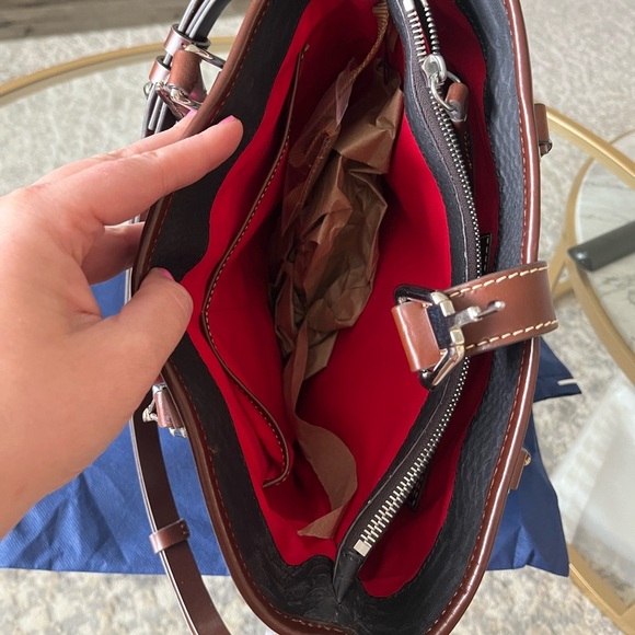 NWT Dooney & Bourke Claremont Phyton Medium Cayden Bag, Genuine Leather, Black - Picture 8 of 9